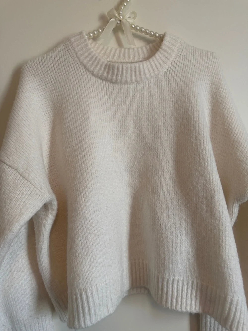 Abercrombie & Fitch Ivory/cream Crewneck Sweater - Picture 6 of 9
